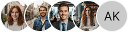 Multiple investor profile avatars on Summit Rendon trading review block